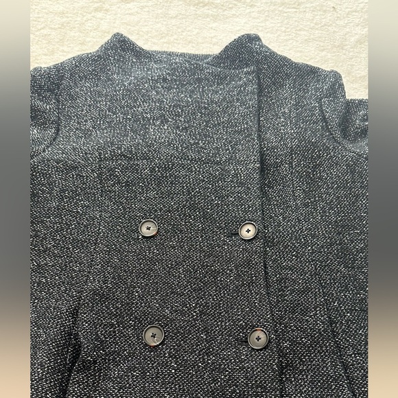 LOFT Black Blazer with Wide Lapel and Asymmetrical Closure - Picture 14 of 14